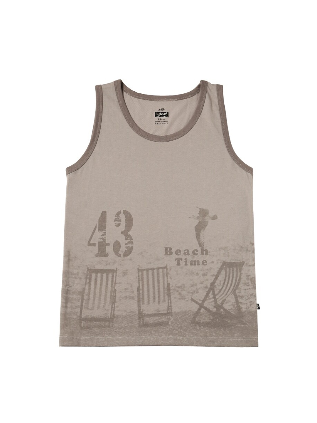 

Dollar Boys Printed Cotton Innerwear Vests, Brown