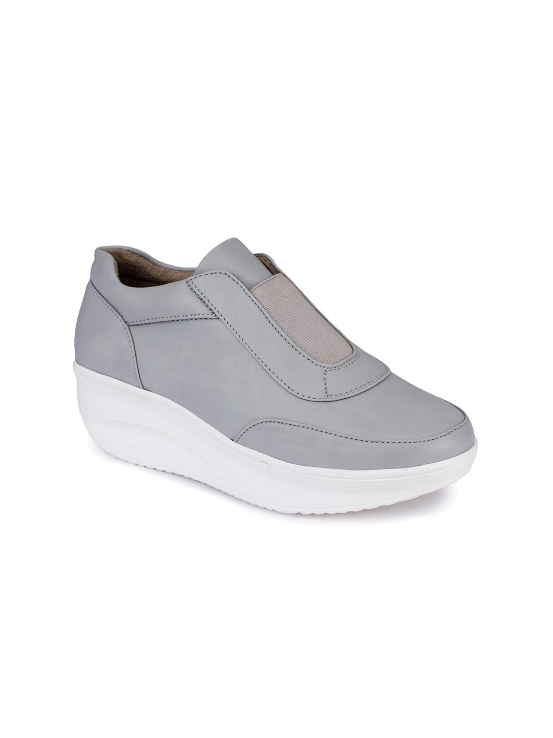 

VALIOSAA Women Lightweight Slip-On Sneakers, Grey