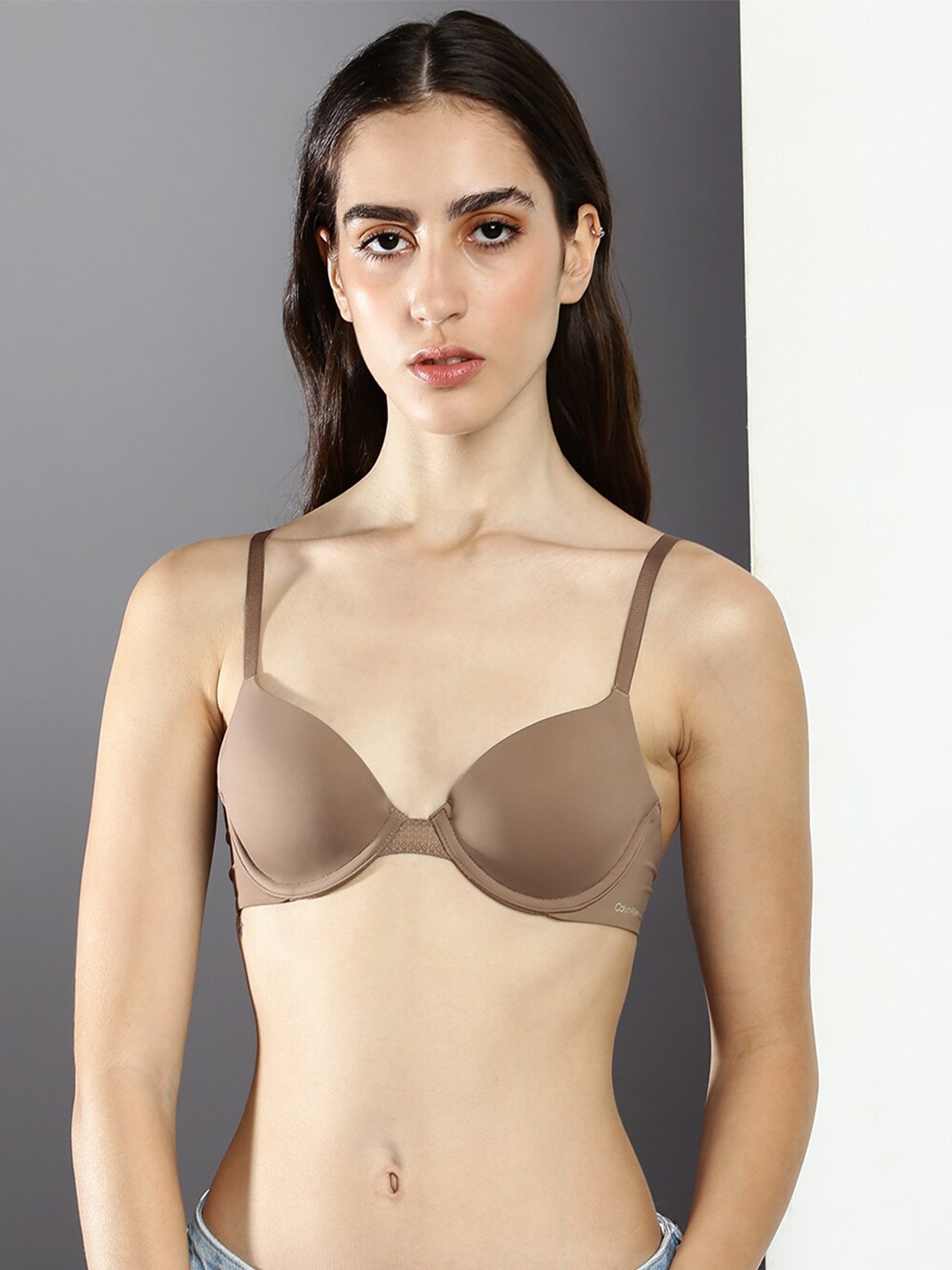 

Calvin Klein Underwear Underwired Lightly Padded Bra, Brown