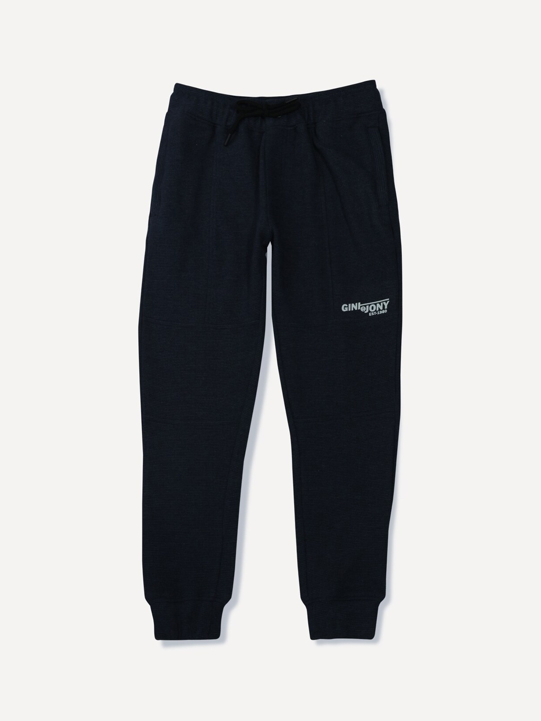 

Gini and Jony Boys Cotton Joggers, Navy blue