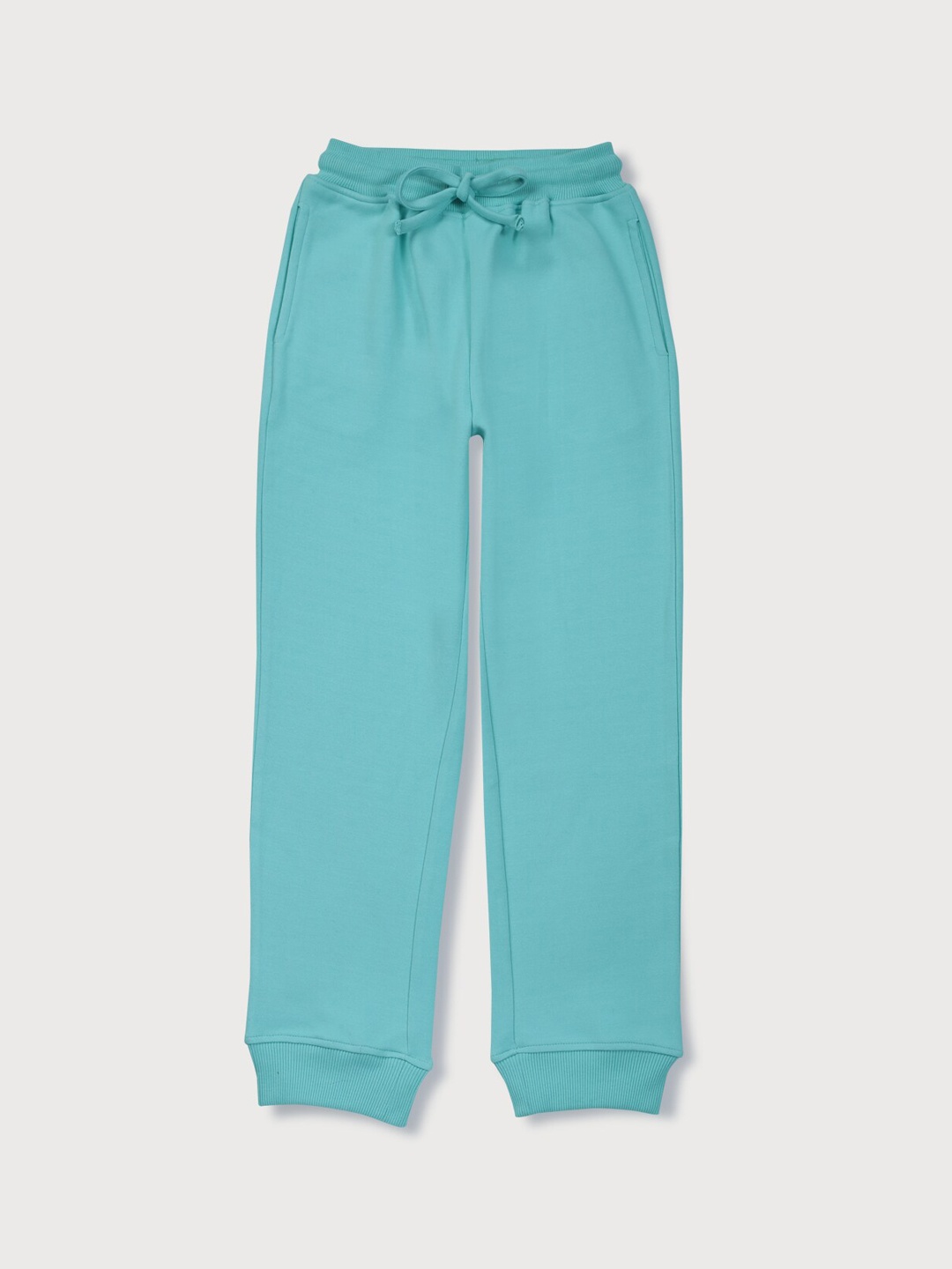 

Gini and Jony Girls Solid Cotton Joggers, Blue
