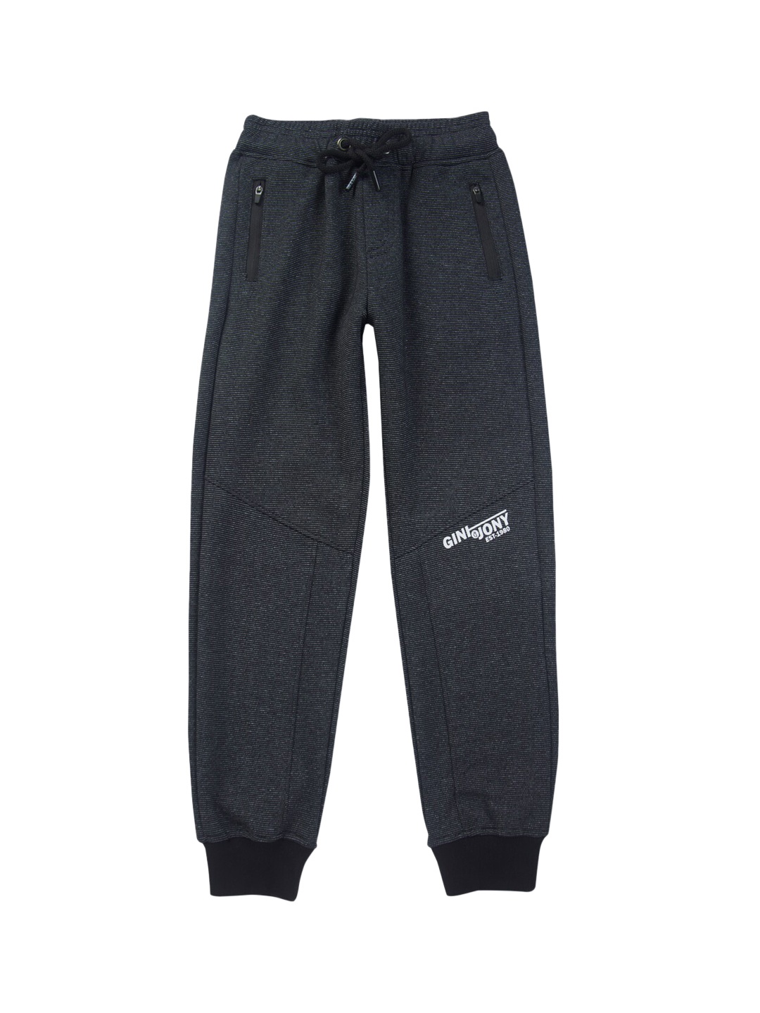 

Gini and Jony Kids Boys Mid Rise Cotton Joggers, Grey