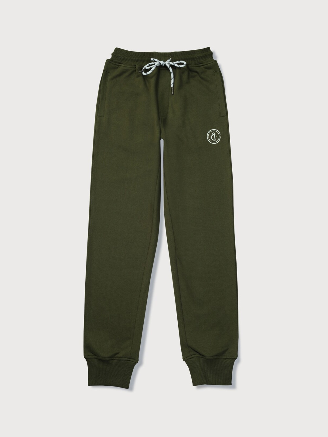 

Gini and Jony Kids Boys Cotton Joggers, Olive