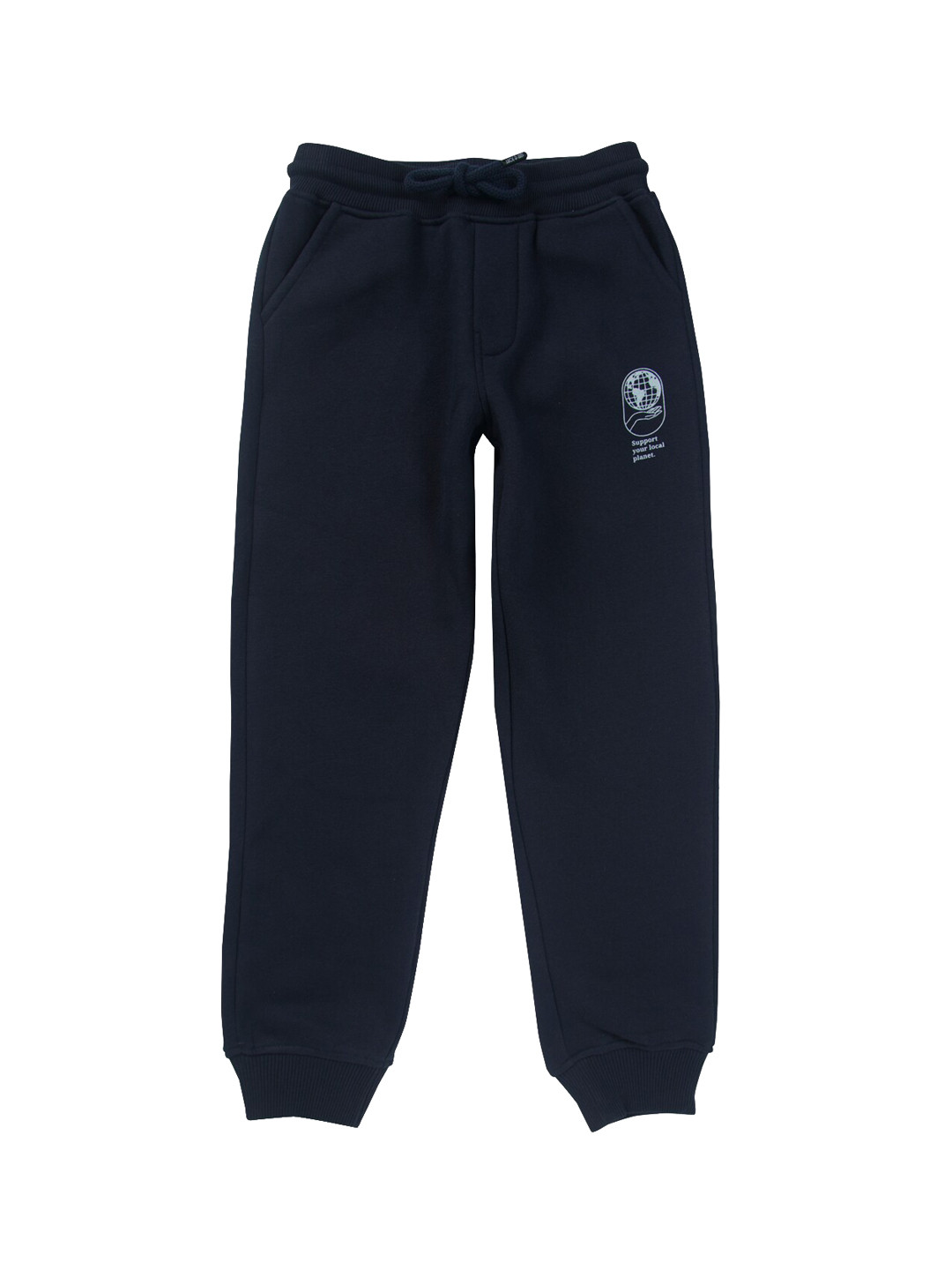 

Gini and Jony Kids Boys Mid Rise Cotton Joggers, Navy blue