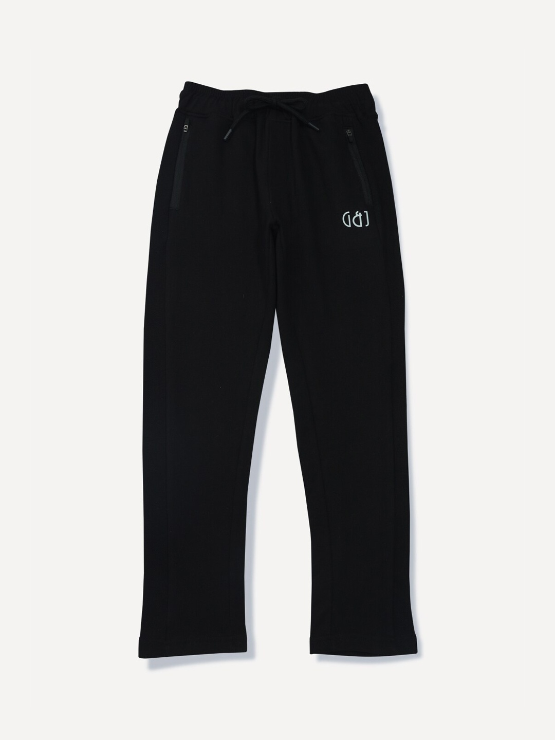 

Gini and Jony Kids Boys Mid-Rise Cotton Track Pants, Black