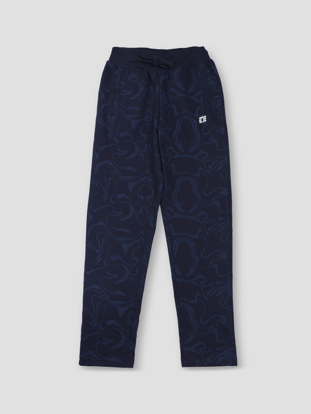 

Gini and Jony Boys Mid-Rise Cotton Track Pants, Navy blue