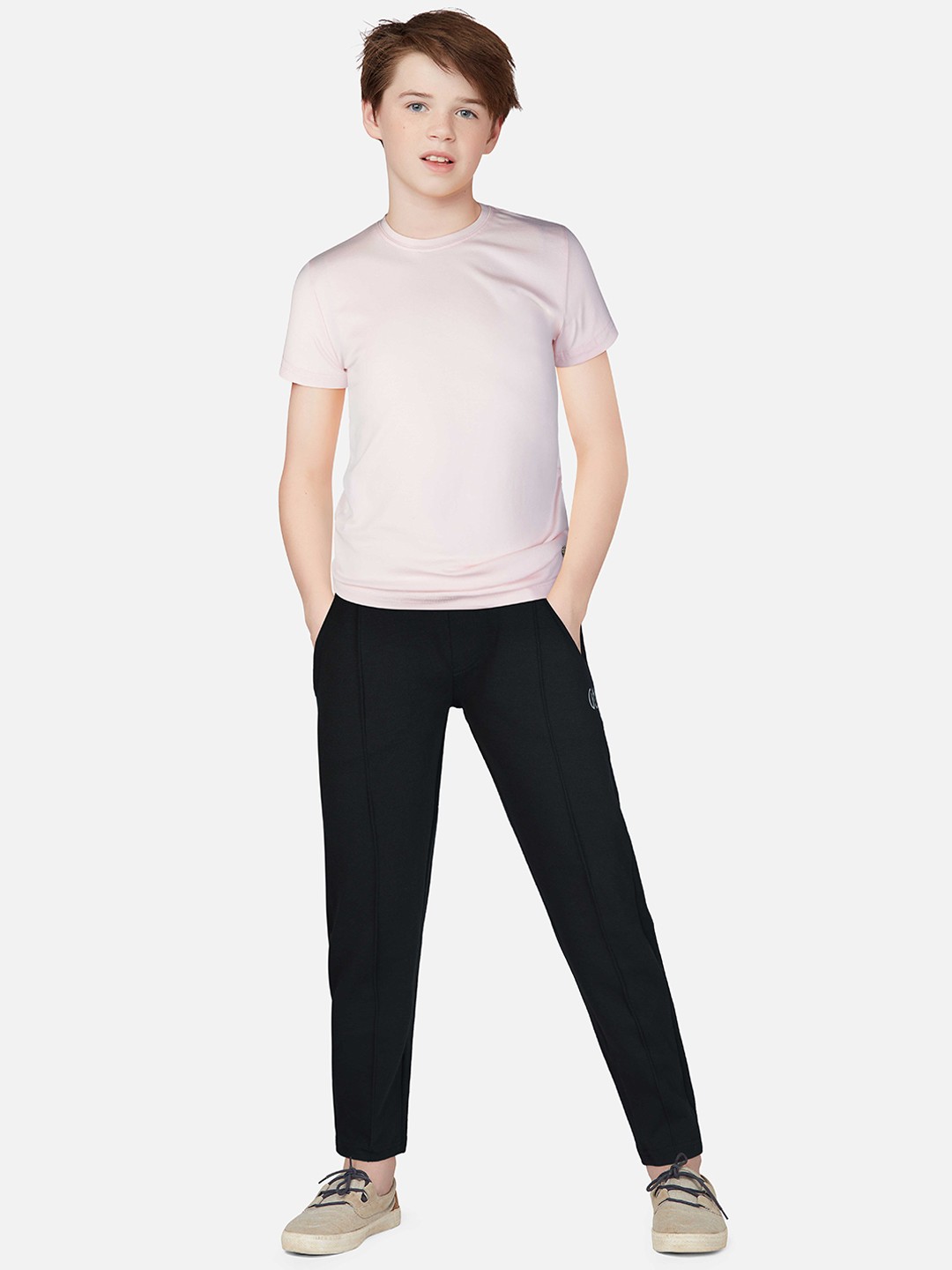 

Gini and Jony Kids Boys Elasticated Cotton Track Pants, Navy blue