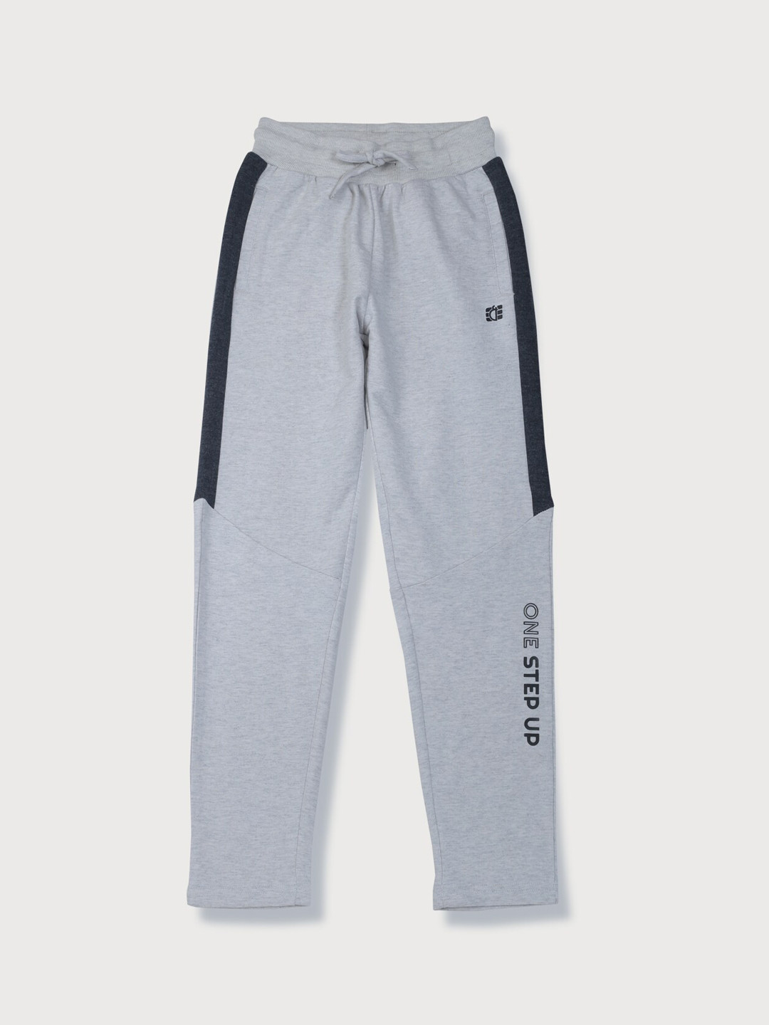 

Gini and Jony Boys Mid-Rise Cotton Track Pants, Grey
