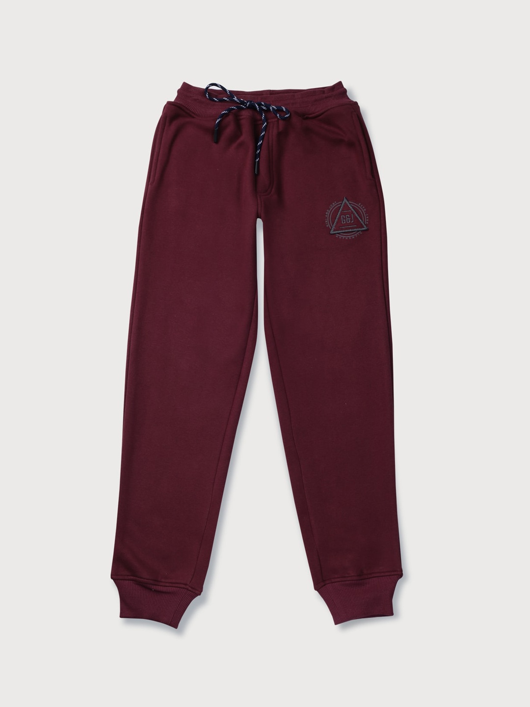 

Gini and Jony Boys Mid-Rise Cotton Joggers, Maroon