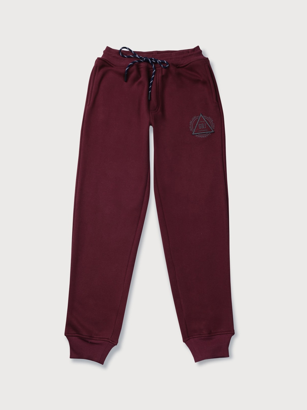 

Gini and Jony Kids Boys Mid-Rise Cotton Joggers, Maroon