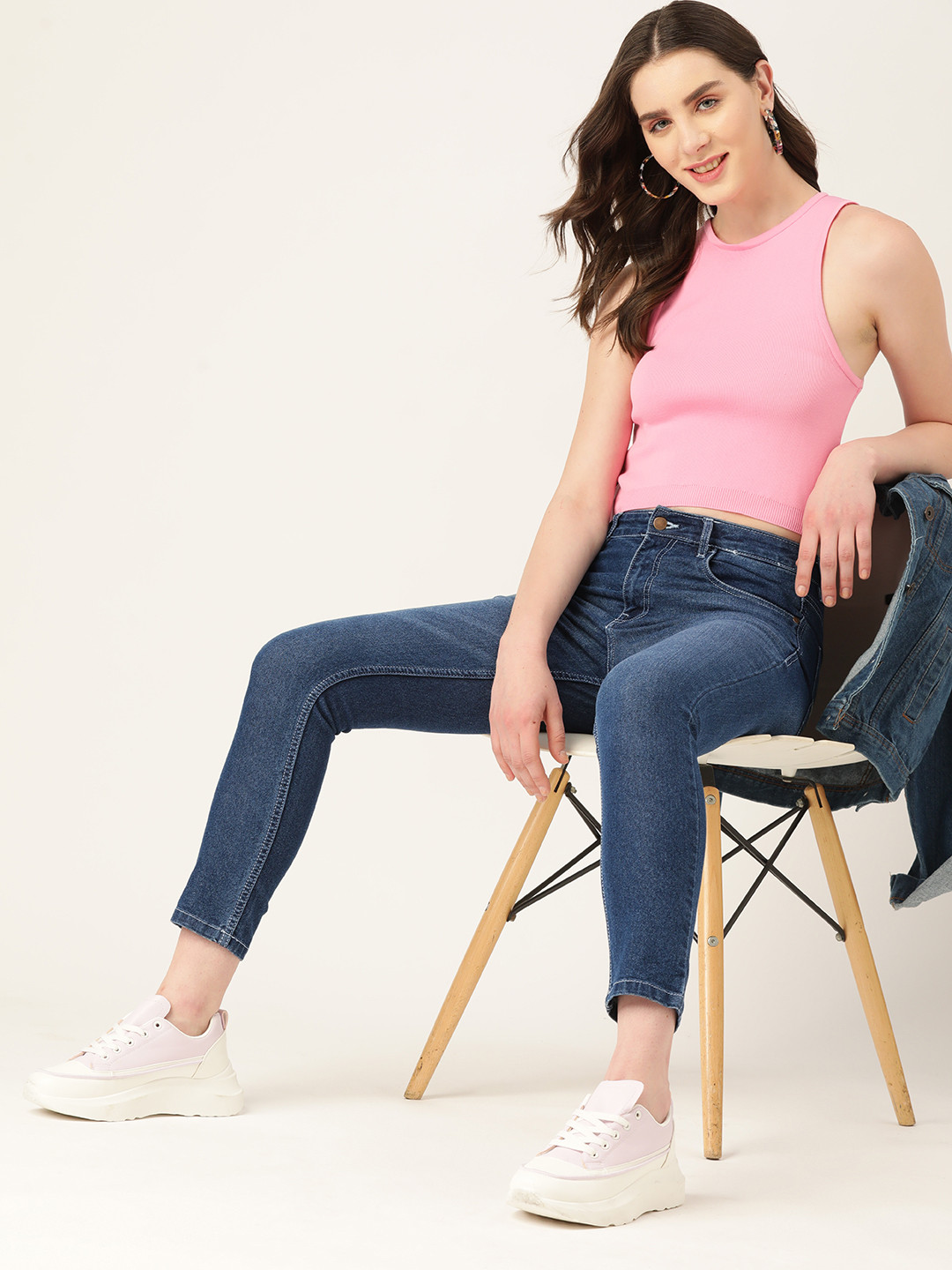 

DressBerry Women Skinny Fit Light Fade Jeans, Blue