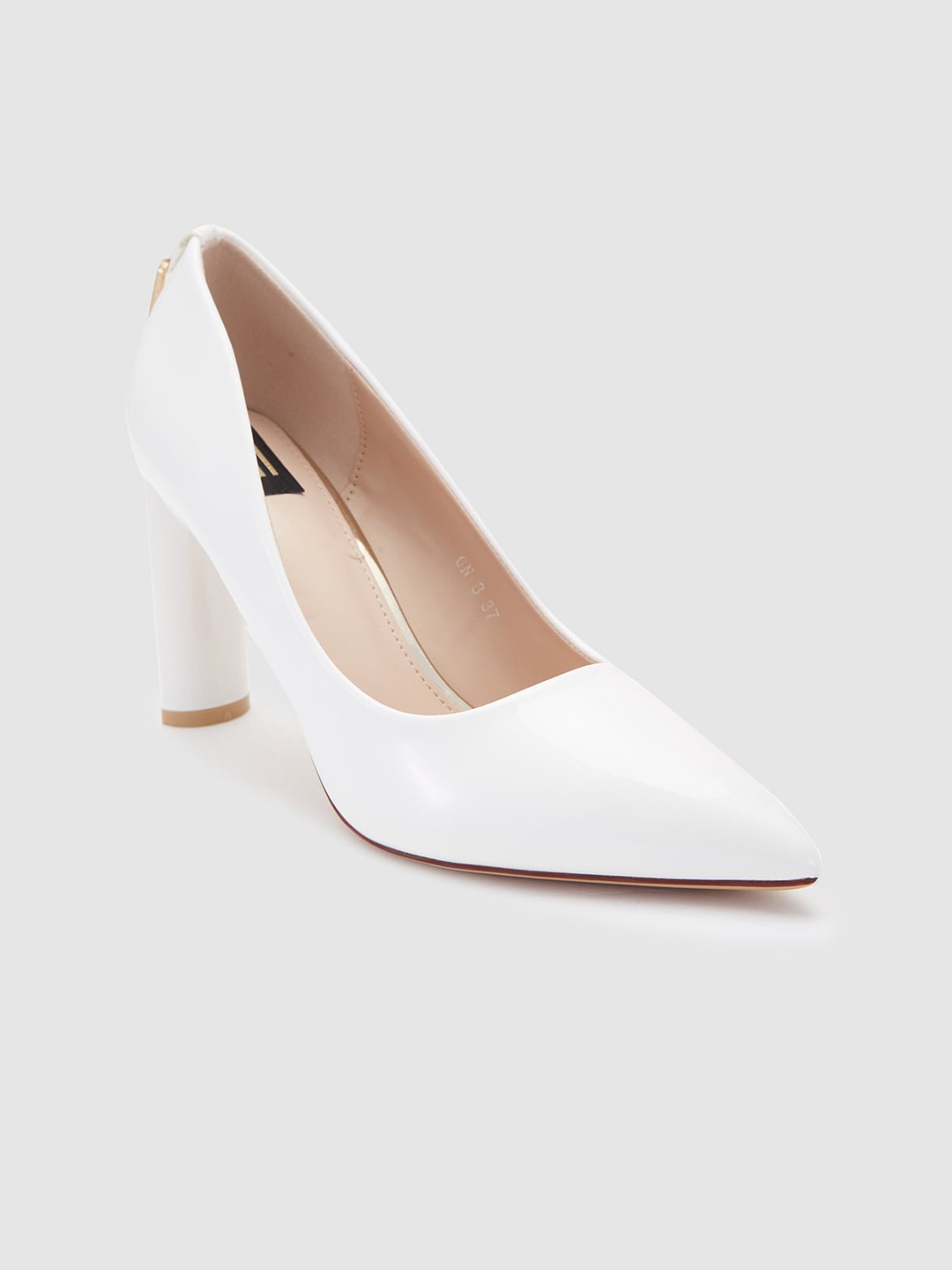 

Sole To Soul Women Pointed Toe Block Pumps, White