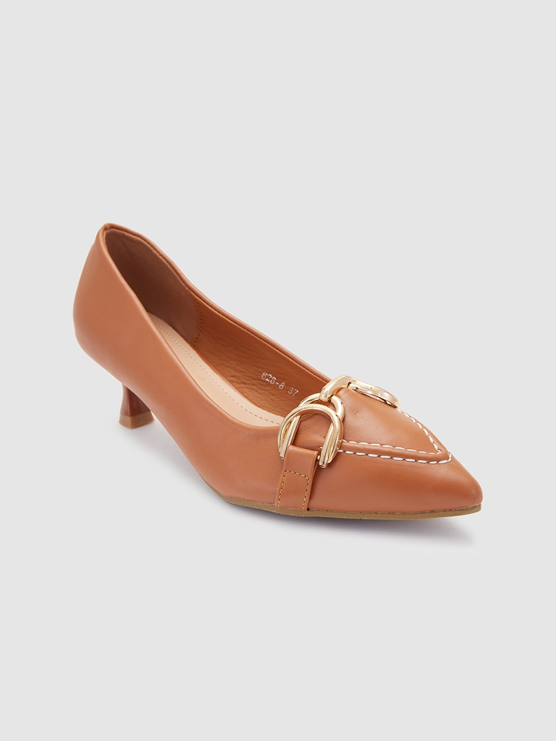 

Sole To Soul Embellished Kitten Pumps, Tan