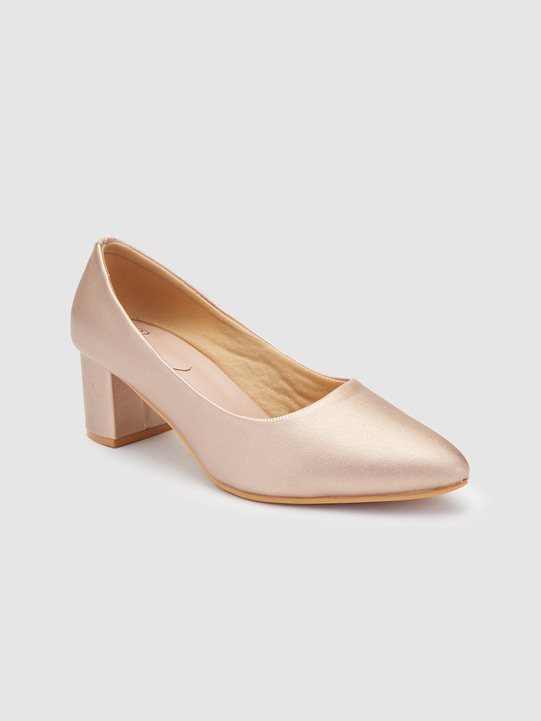 

Sole To Soul Block Heels Pumps, Champagne