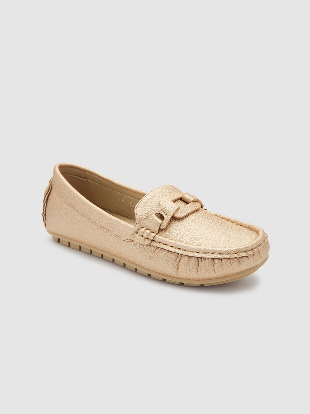 

Sole To Soul Women Comfort Insole Loafers, Gold