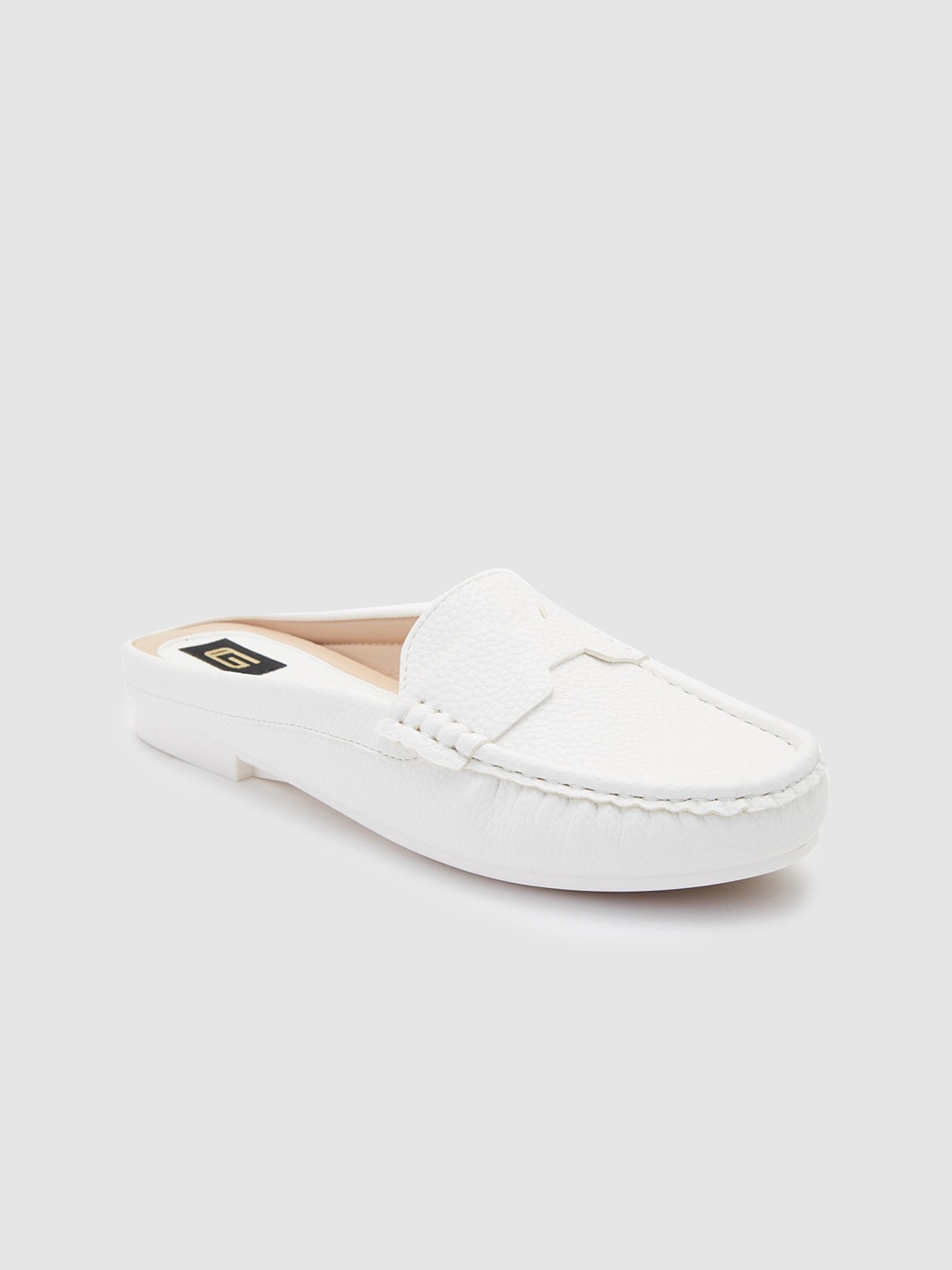 

Sole To Soul Women Textured Mules, White