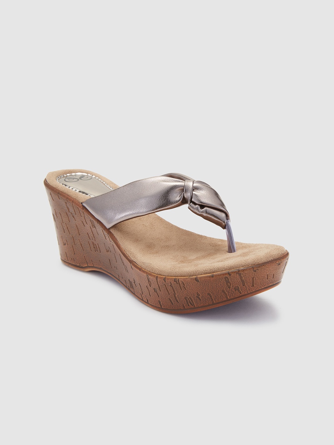 

Sole To Soul Women Wedge Sandals, Grey