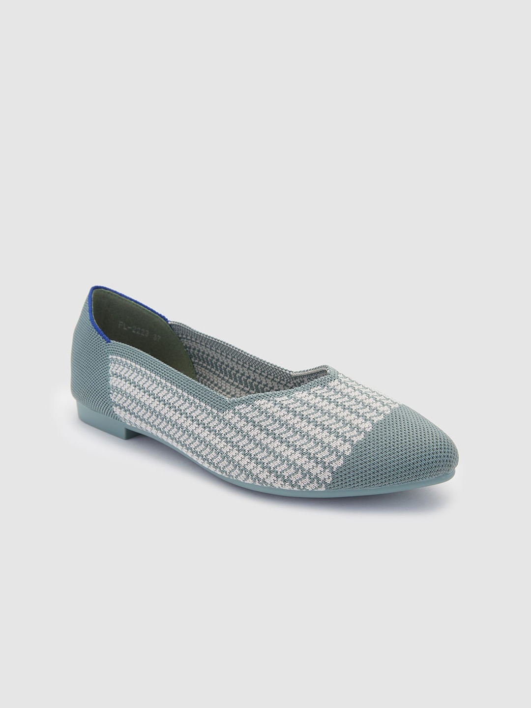 

Sole To Soul Women Textured Ballerinas, Olive
