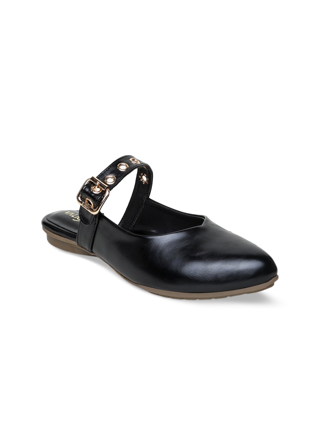 

VALIOSAA Women Mules Flats, Black