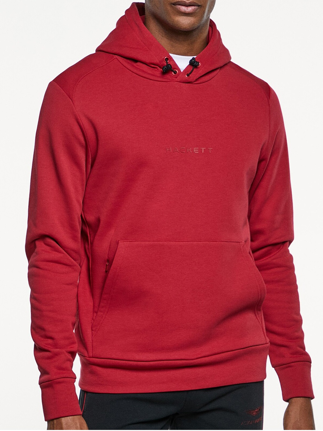 

HACKETT LONDON Men Hooded Cotton Sweatshirt, Red