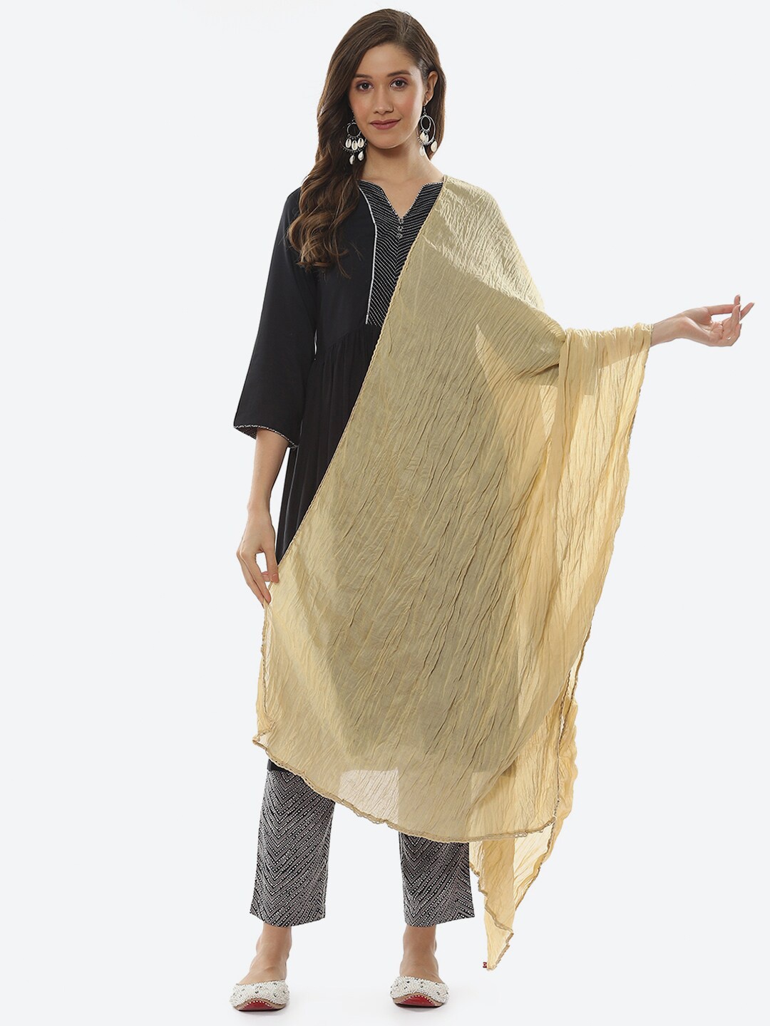 

Biba Voile Daily Wear Dupatta, Beige