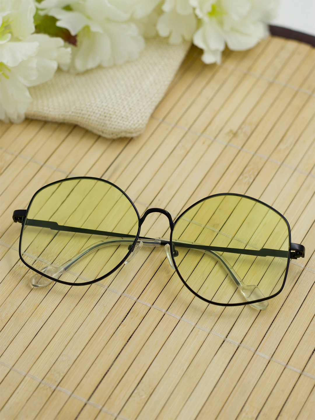 

Bellofox Full Rim Metal Oversized Sunglasses- BS1877-0123, Green