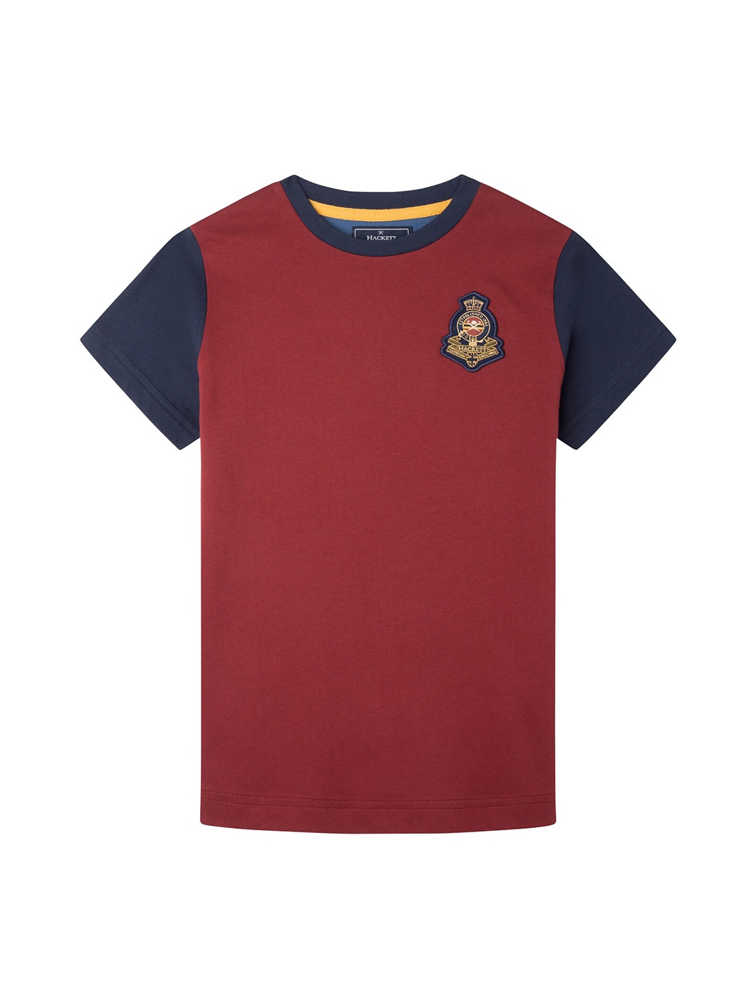 

HACKETT LONDON Pack Of 2 Boys Typography Printed Cotton T-shirt, Red