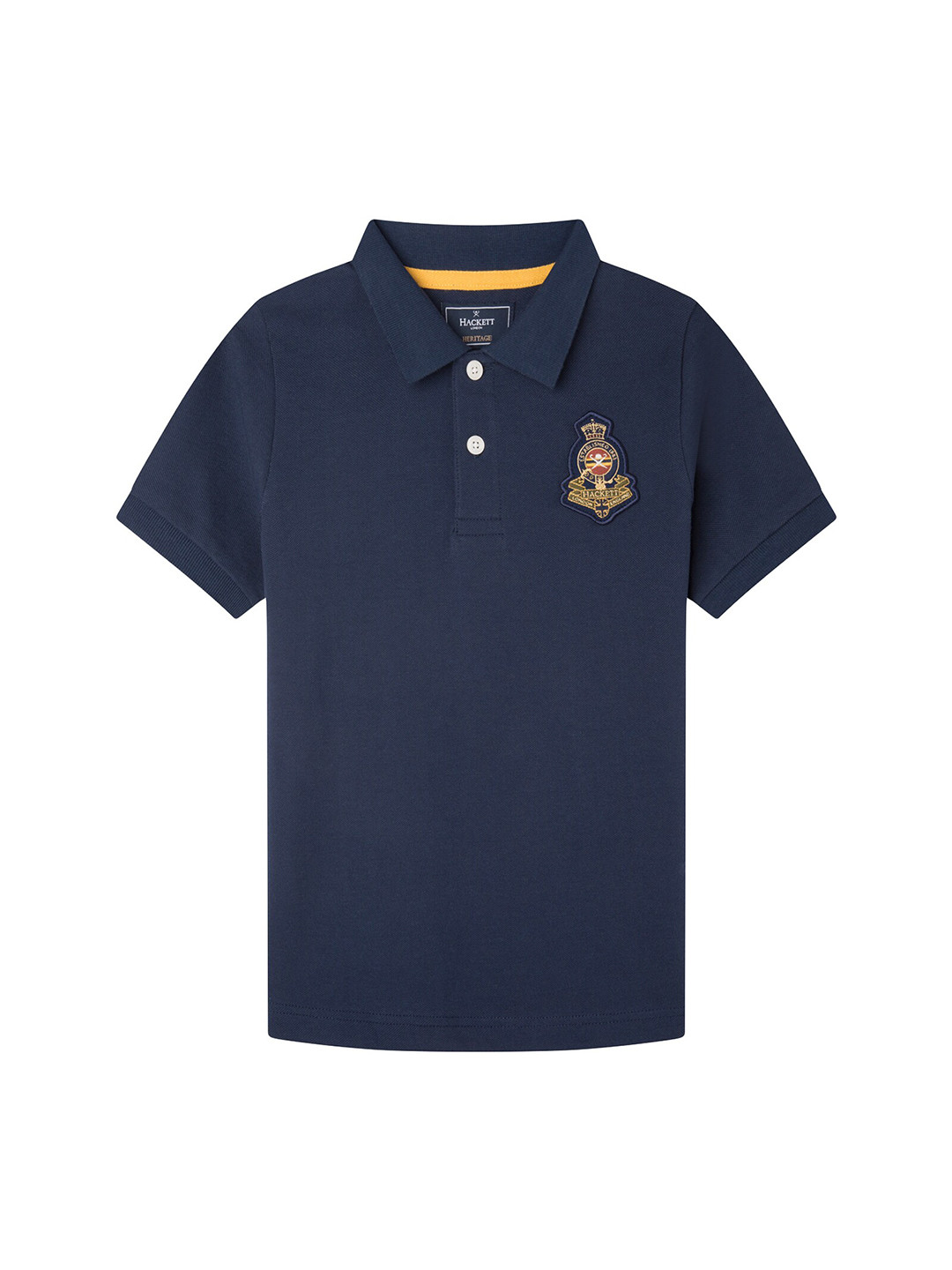 

HACKETT LONDON Boys Polo Collar Cotton T-shirt, Navy blue
