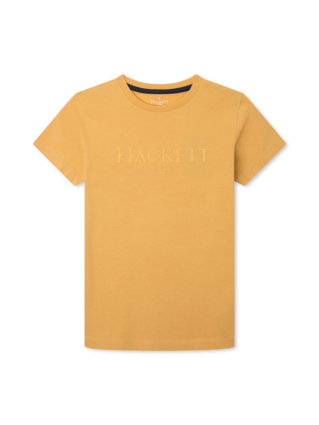 

HACKETT LONDON Boys Typography Printed Cotton T-shirt, Yellow
