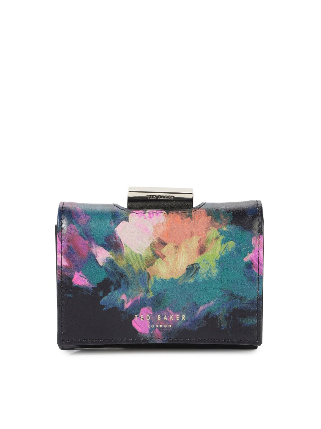 

Ted Baker Women Printed Two Fold Wallet, Black