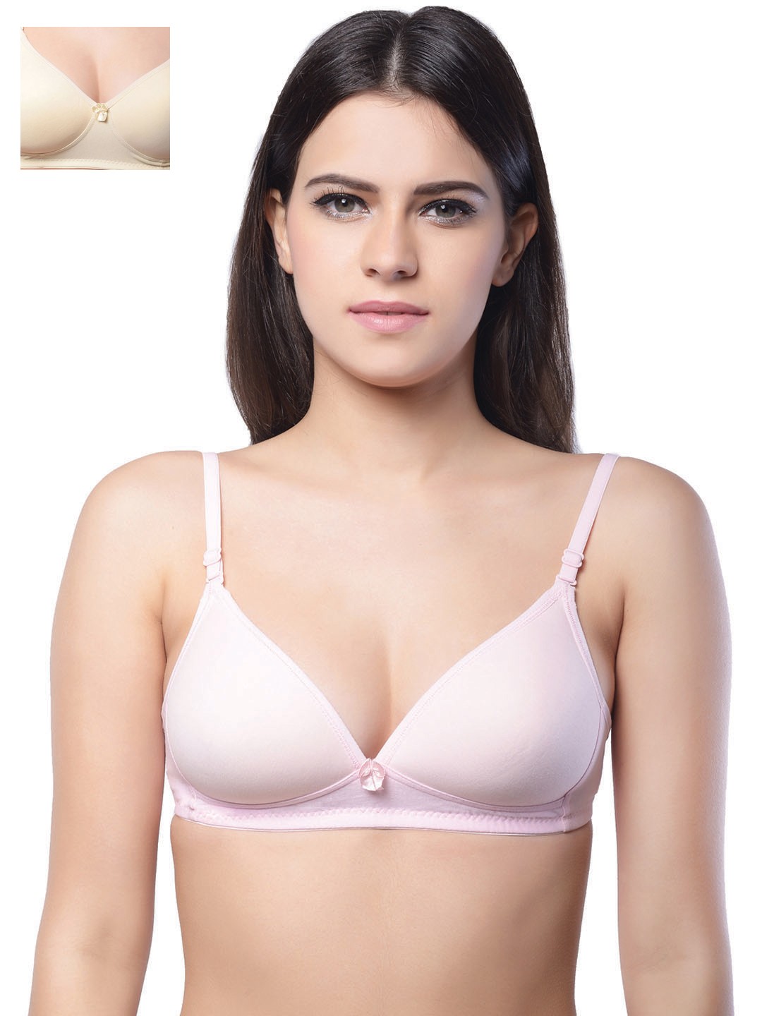 

Lady Lyka Pack of 2 T-shirt Bras BREEZ-PNK-MISTIQUE-SKN, Pink
