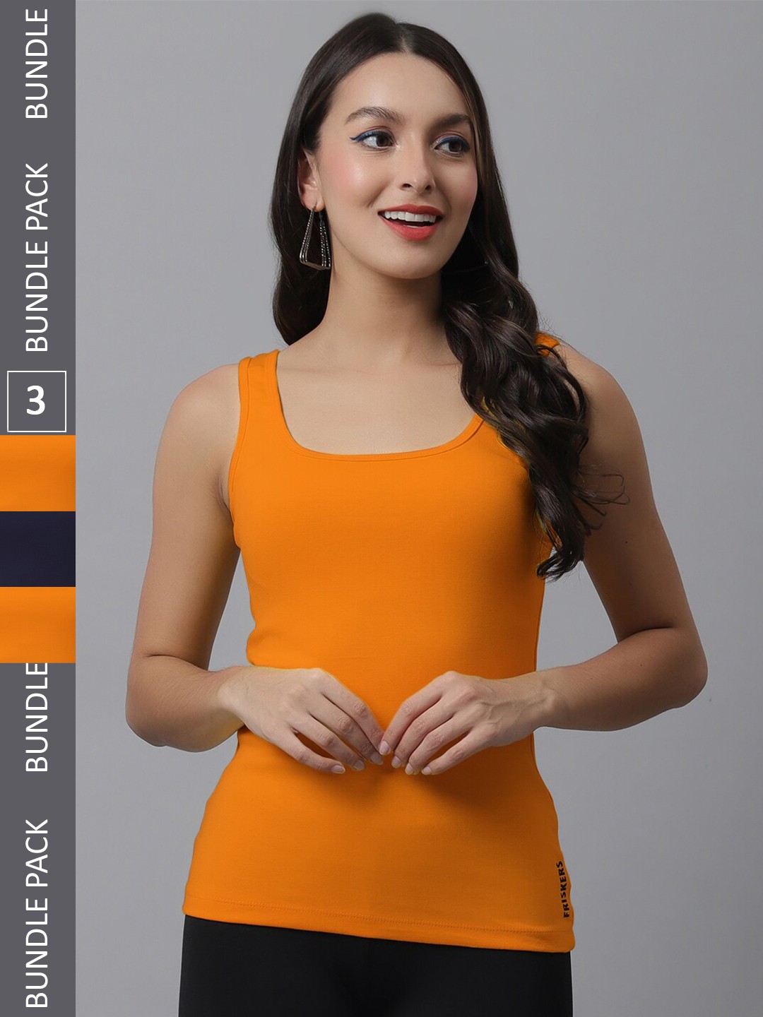 

Friskers Pack of 2 Tank Top, Orange