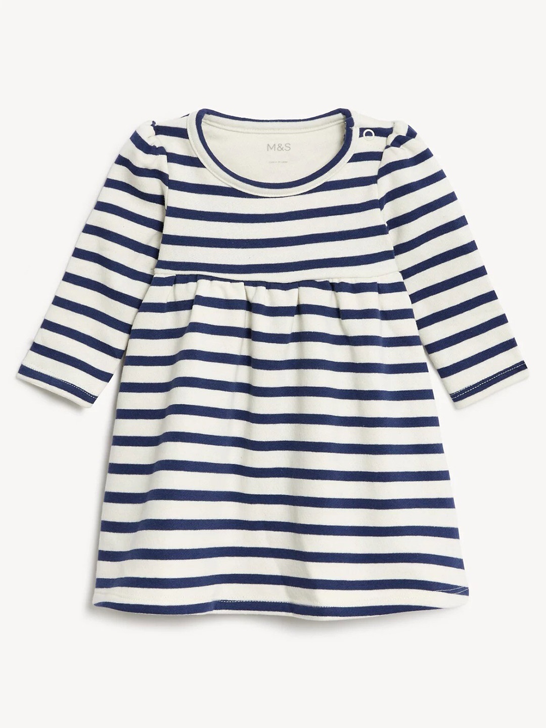 

Marks & Spencer Striped A-Line Dress, Navy blue