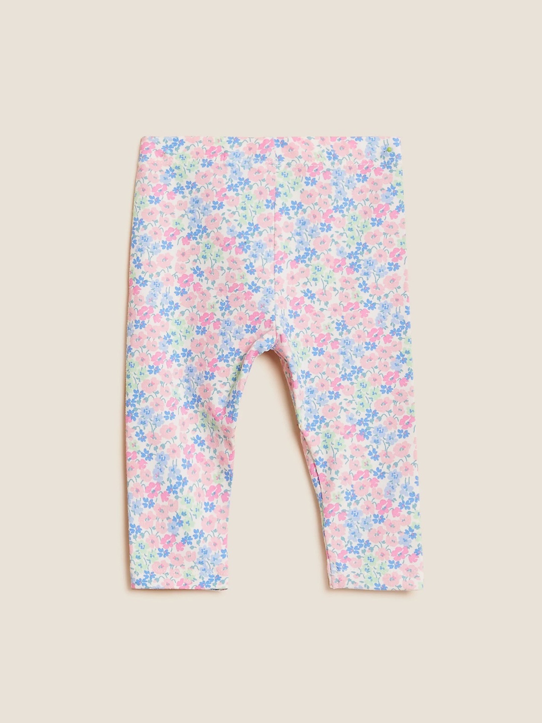 

Marks & Spencer Infants Girls Floral Printed Ankle-length Leggings, Blue