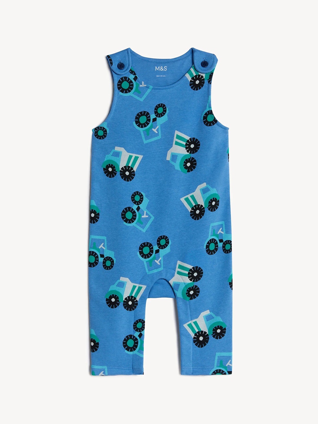 

Marks & Spencer Boys Transport Printed Rompers, Blue