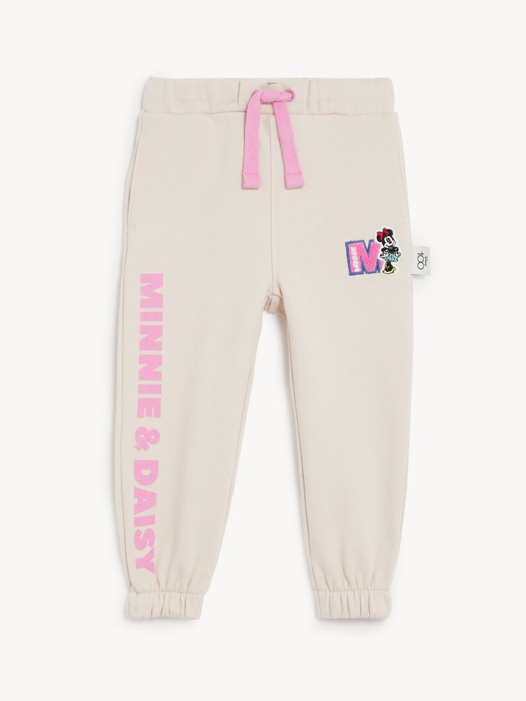 

Marks & Spencer Girls Typography Printed Joggers, Cream