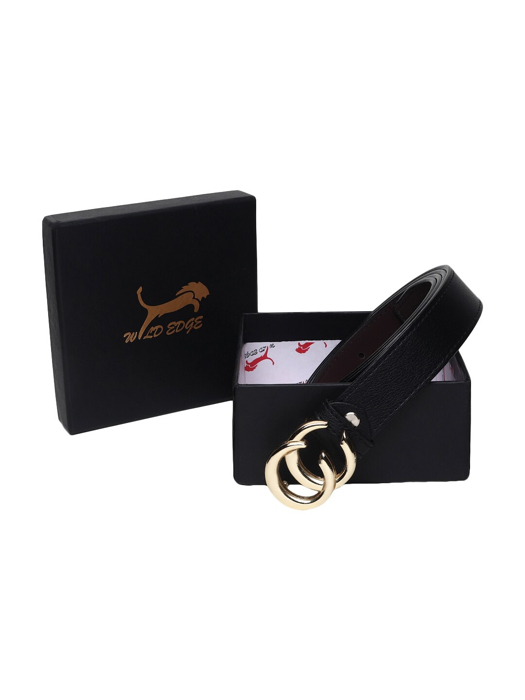 

WILD EDGE Women PU Belt, Black