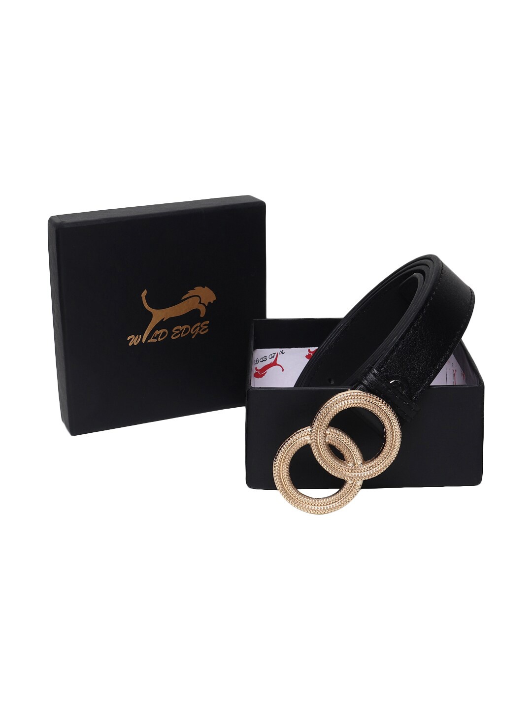 

WILD EDGE Women PU Belt, Black