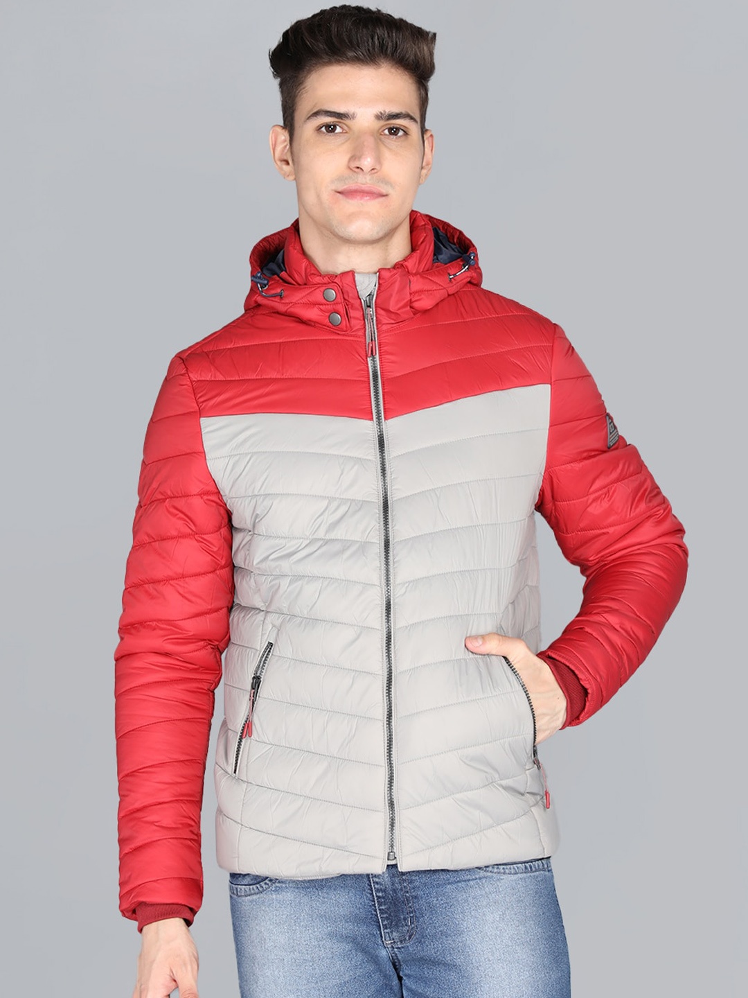

LURE URBAN Men Puffer Jacket, Grey