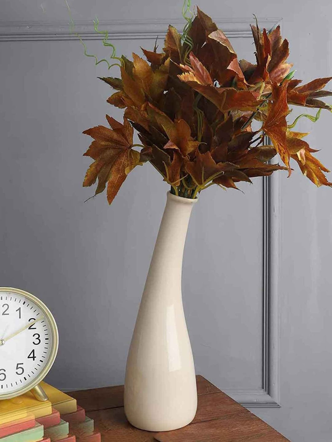 

PUREZENTO Ashley Beige Ceramic Vase