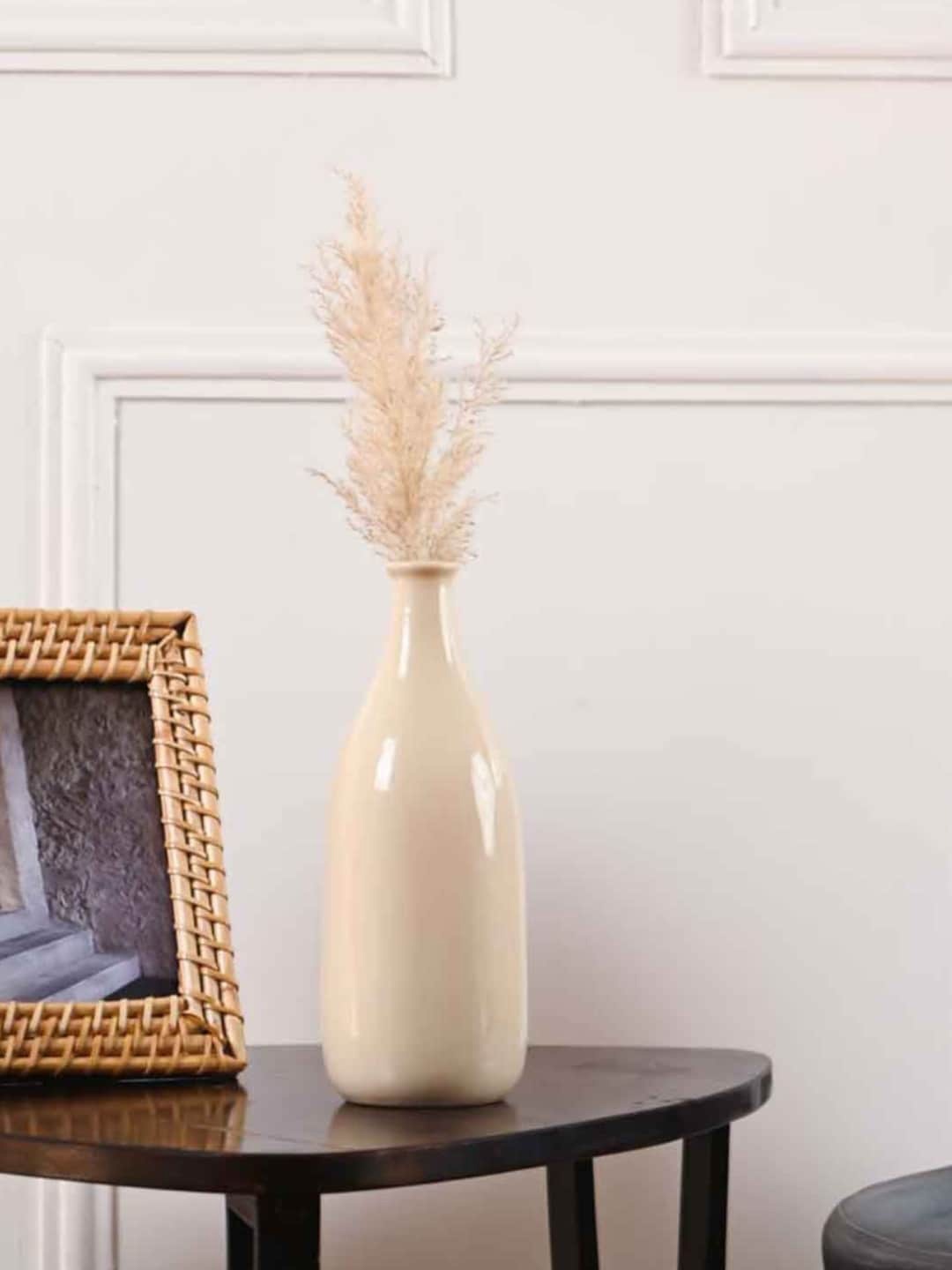 

PUREZENTO Arisen Beige Ceramic Flower Vase