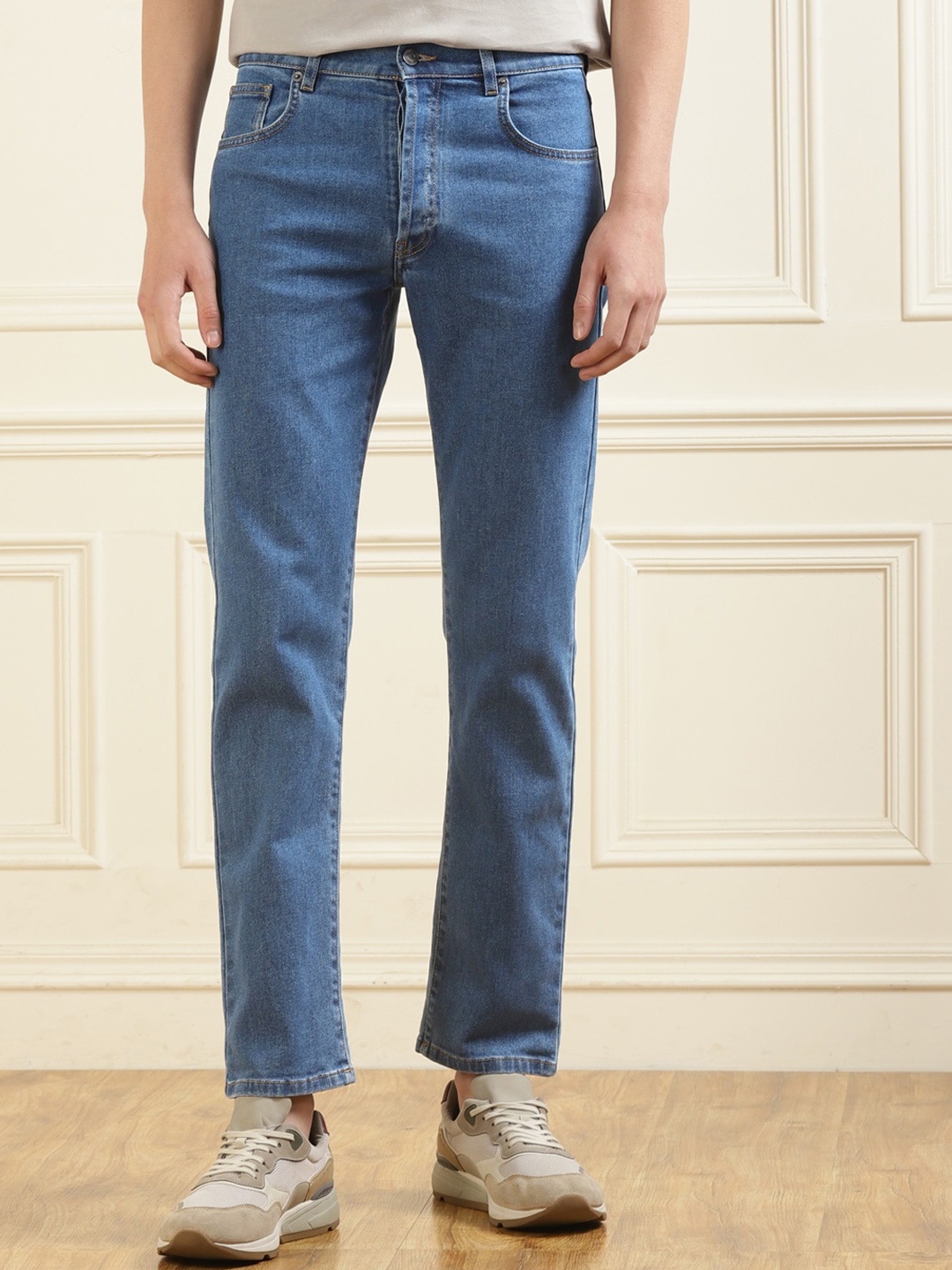 

MOSCHINO COUTURE Men Mid Rise Straight Fit Jeans, Blue