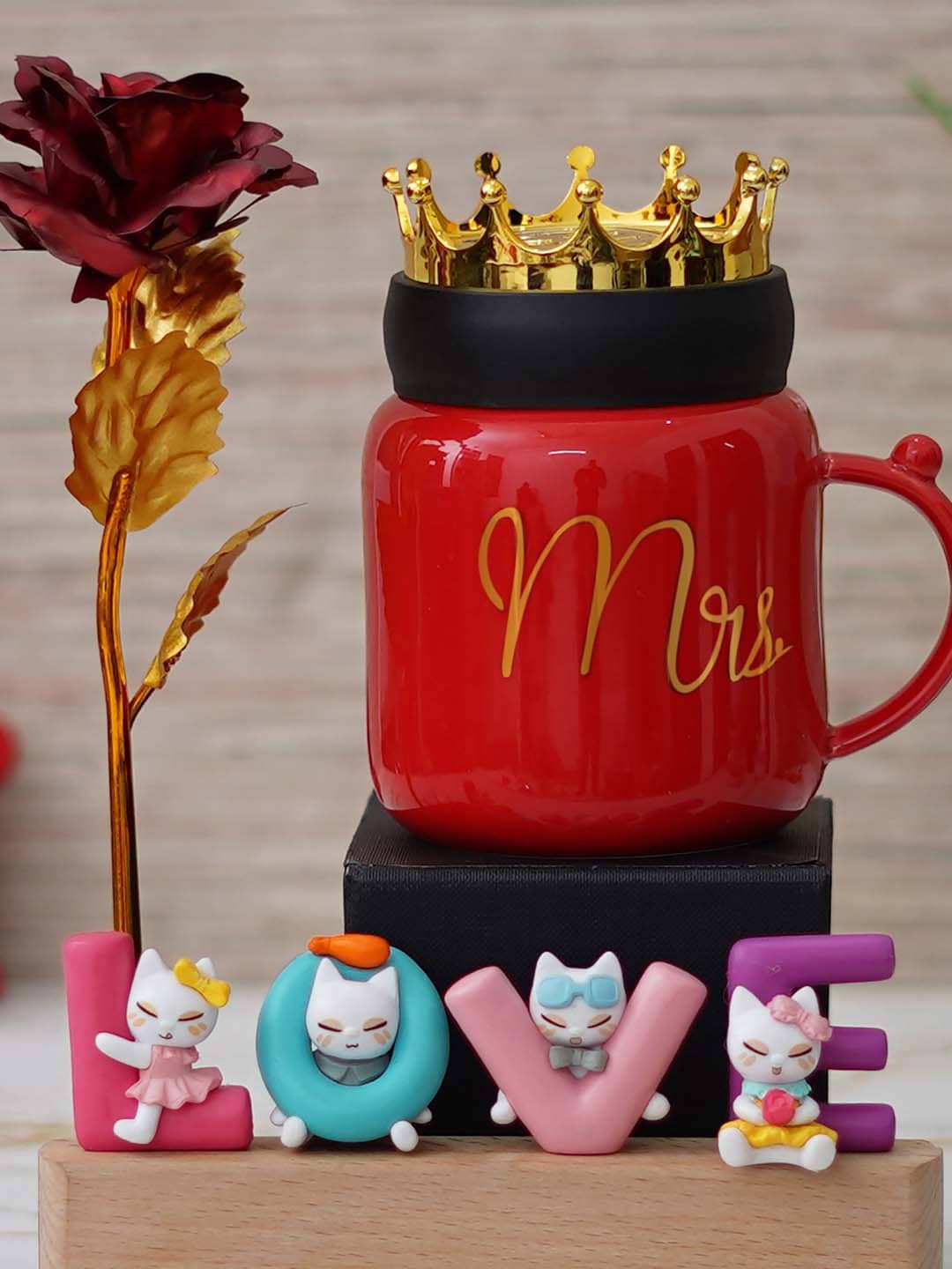 

eCraftIndia Red & Black 3 Pieces Valentine Gift Set