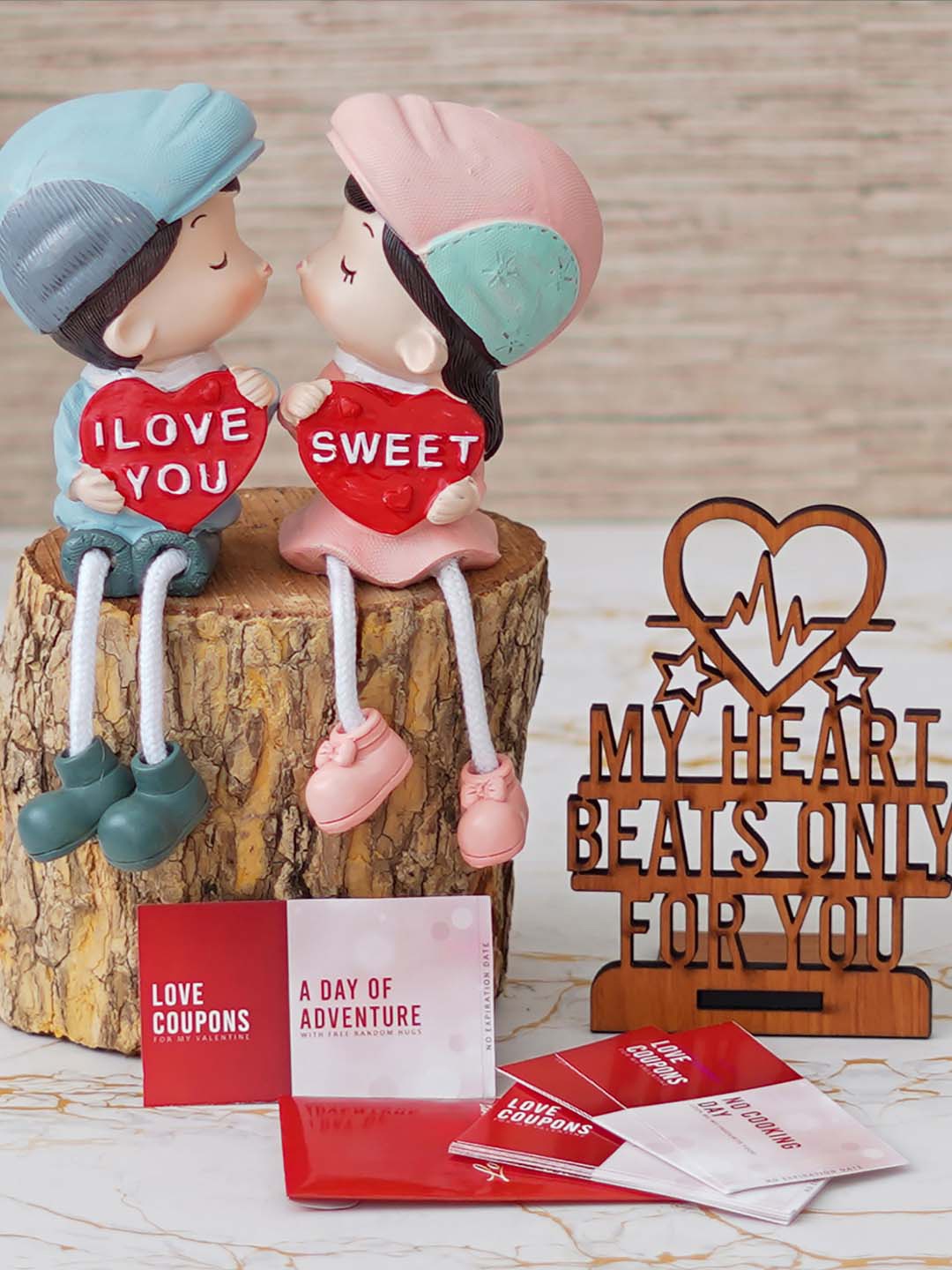 

eCraftIndia Red & White 3 Pcs Valentines Gift Set