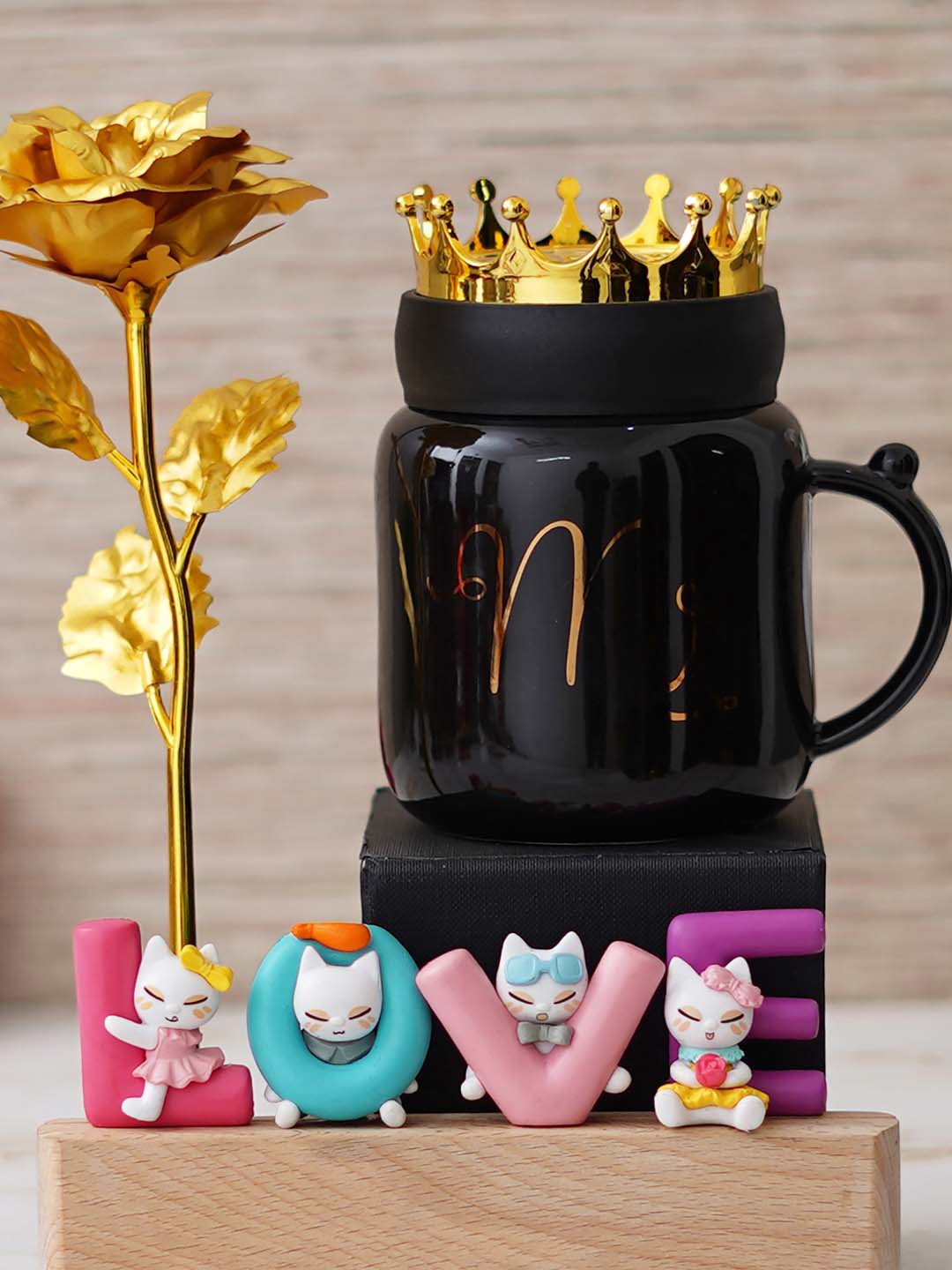 

eCraftIndia Black & Pink 3 Pcs Valentine Day Gift Set