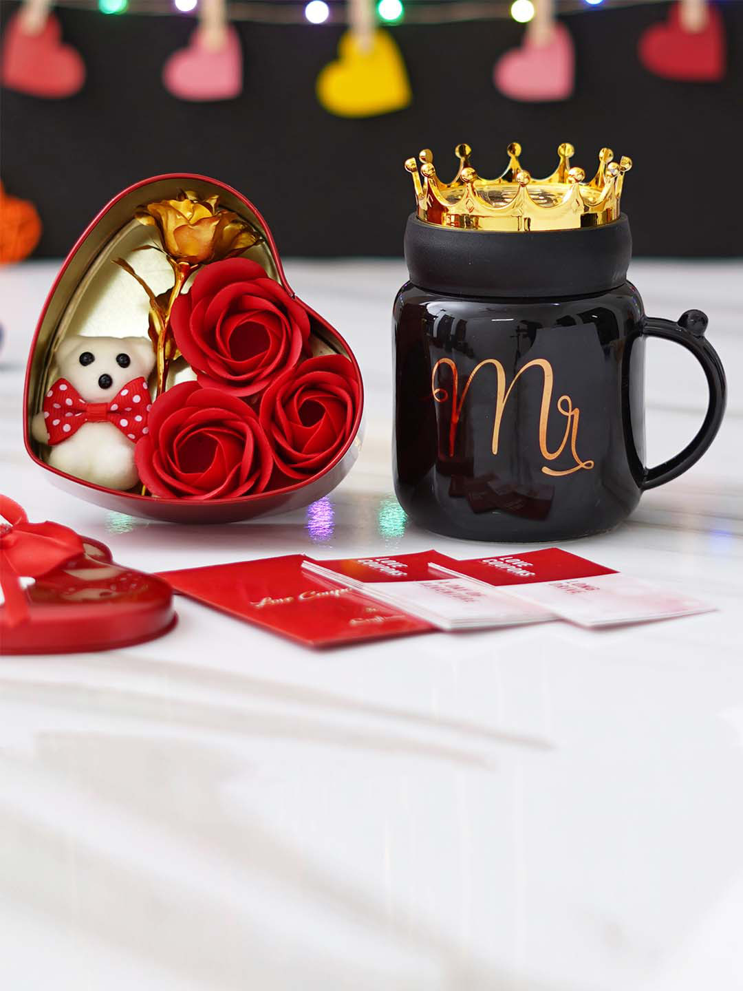 

eCraftIndia Red & Black 3 Pieces Valentine Gift Set