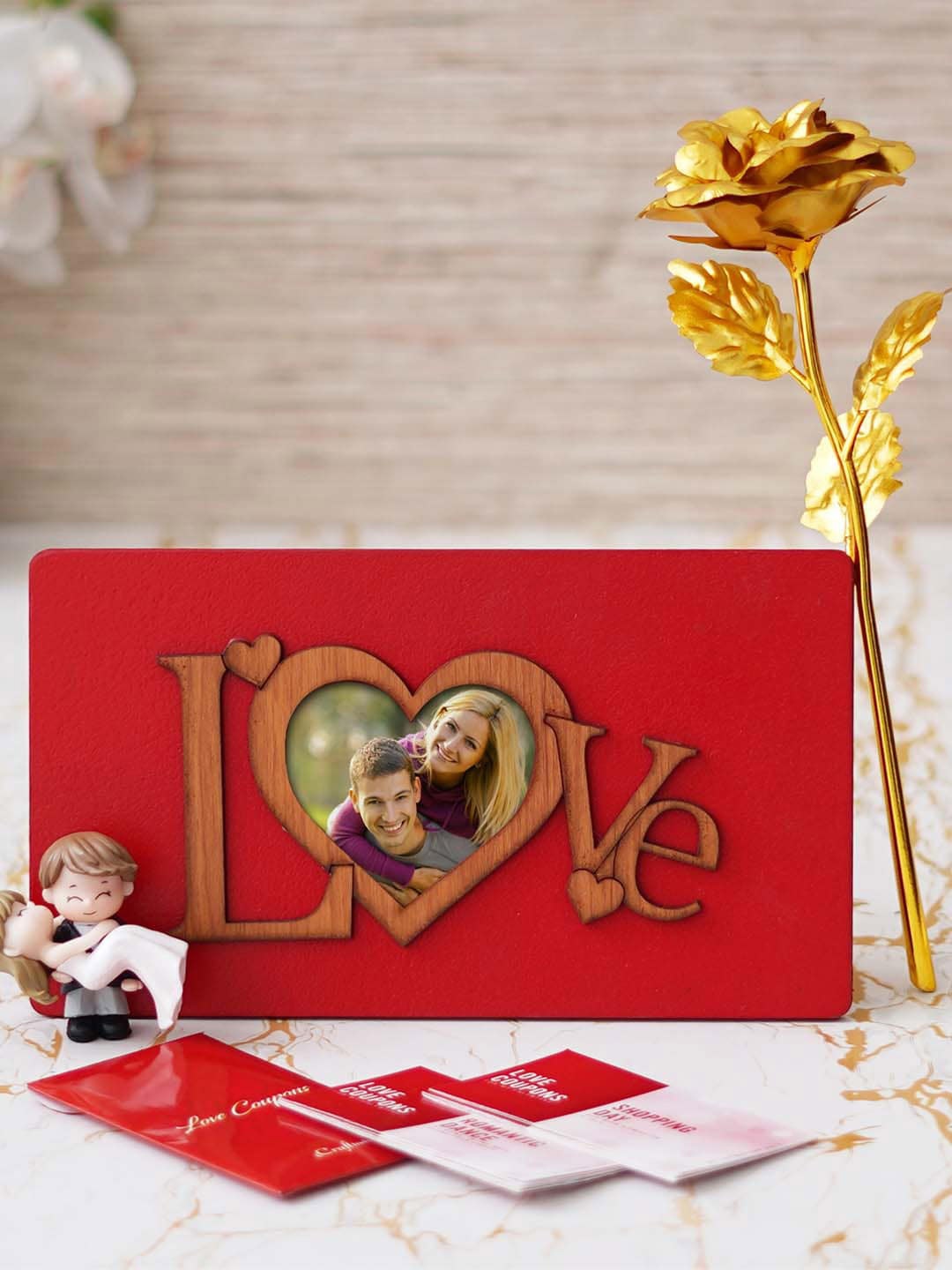 

eCraftIndia Red & White 3 Pieces Valentine Gift Set