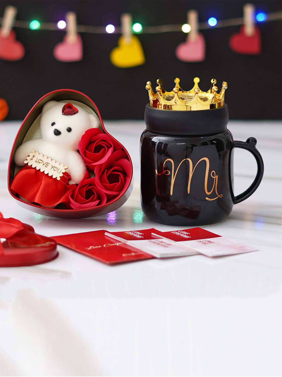 

eCraftIndia Red & Black 3 Pcs Valentine's Day Gift Set