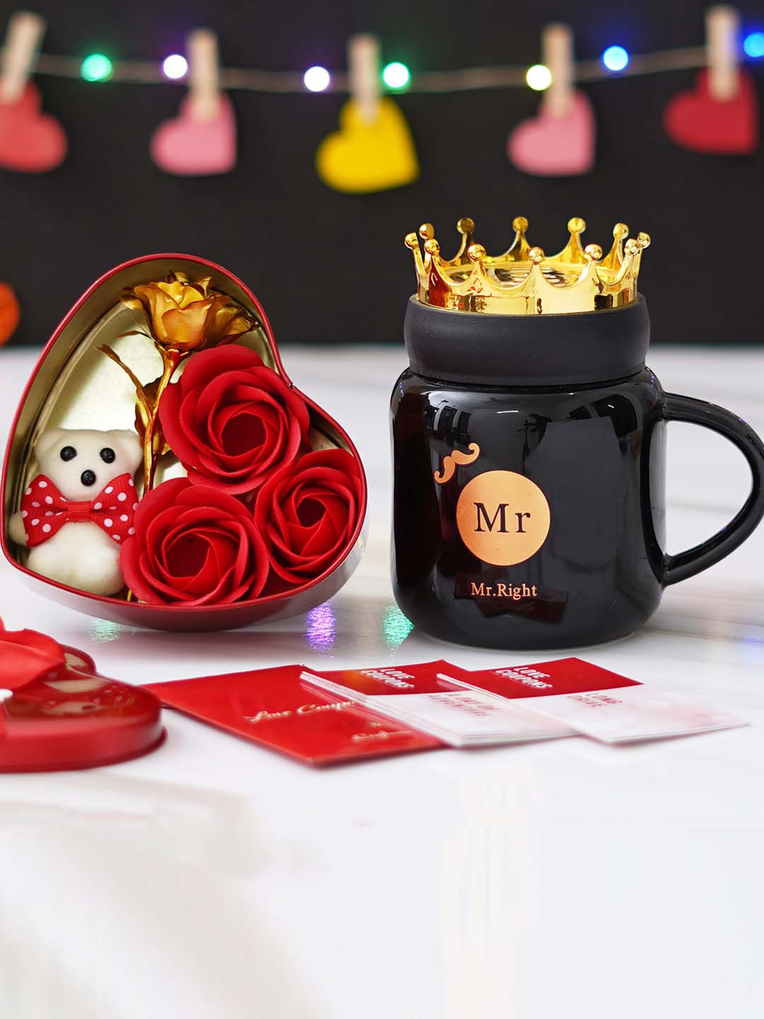 

eCraftIndia Red & Black 3 Pcs Valentine's Day Gift Set