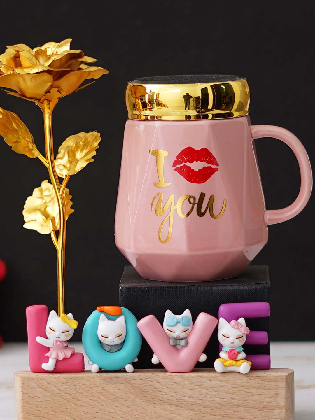 

eCraftIndia Pink & Blue 3 Pcs Valentine's Day Gift Set